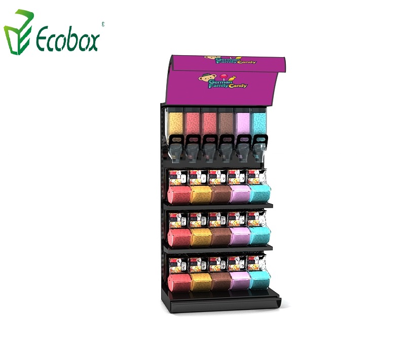 Ecobox TG-0610 présentoir à bonbons à grains avec bac à gravité et bac à pelle 
