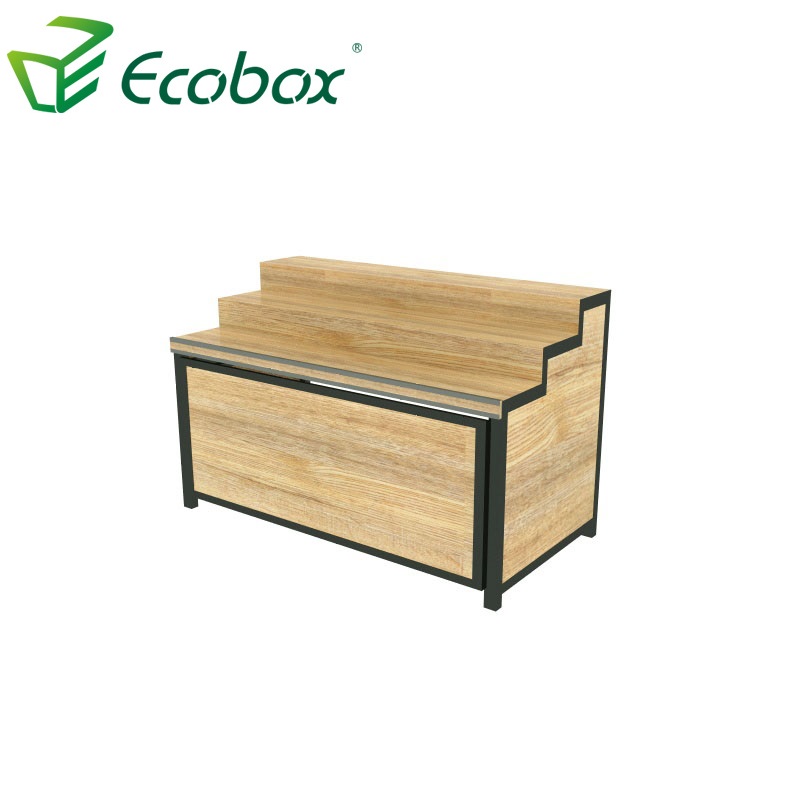 Ecobox GMG-001 Étagère en bois pour aliments en vrac de supermarché 