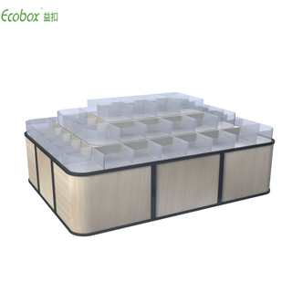 Étagère série Ecobox G004 avec bacs en vrac Ecobox présentoirs pour aliments en vrac de supermarché